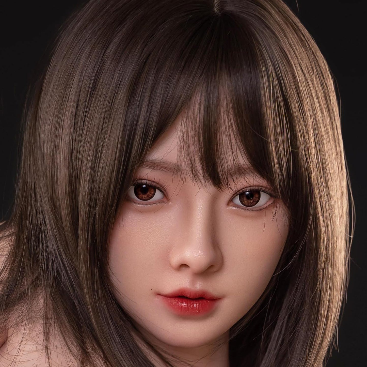 シリコン製 ウィッグ フィギュア ヘッド単体 口腔付き #Y16#+159