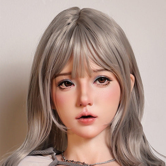 シリコン製 ウィッグ フィギュア ヘッド単体 口腔付き #0629+168