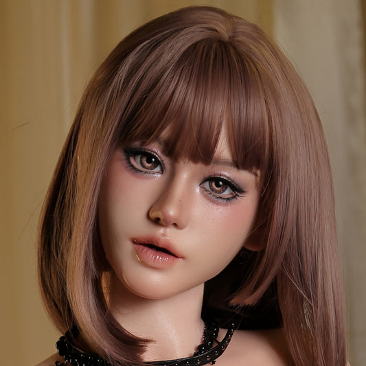 シリコン製 ウィッグ フィギュア ヘッド単体 口腔付き #0630+163